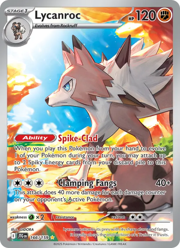 Lycanroc 166 Journey Together (SV9) Pokemon Card