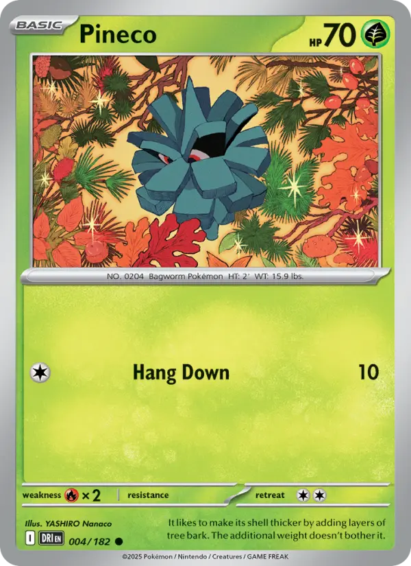 Pineco 004 Destined Rivals (SV10) Pokemon Card