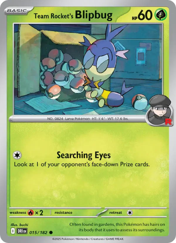 Team Rocket's Blipbug 015 Destined Rivals (SV10) Pokemon Card