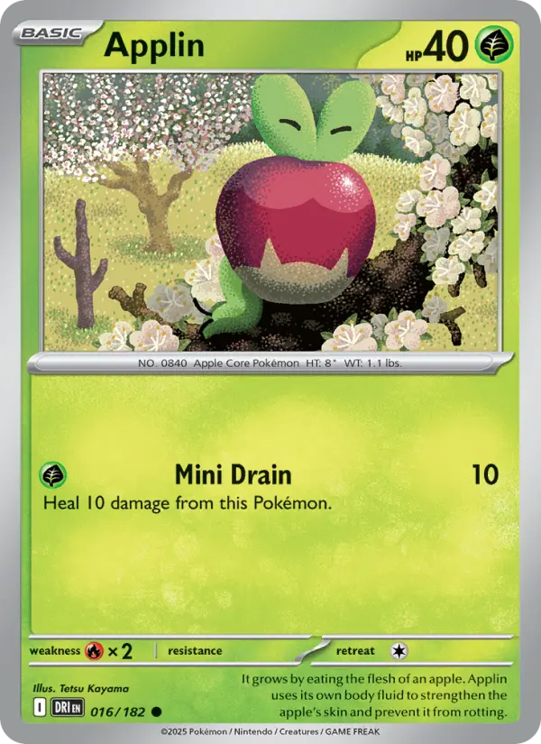 Applin 016 Destined Rivals (SV10) Pokemon Card