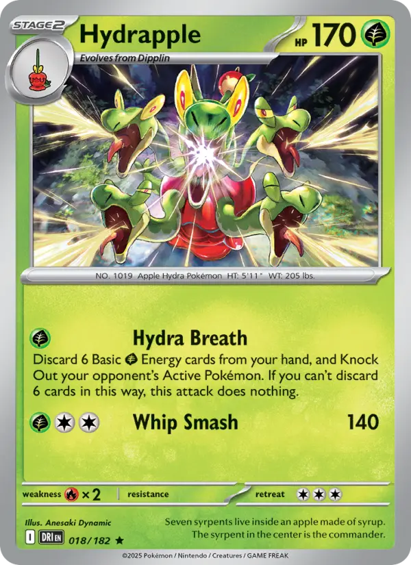 Hydrapple 018 Destined Rivals (SV10) Pokemon Card