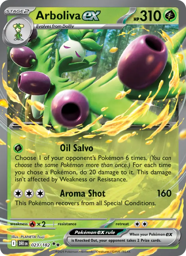 Arboliva ex 023 Destined Rivals (SV10) Pokemon Card