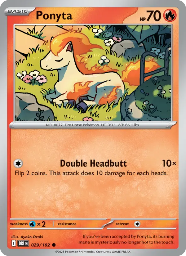 Ponyta 029 Destined Rivals (SV10) Pokemon Card
