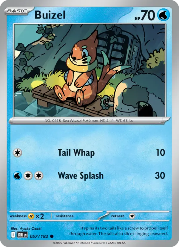 Buizel 057 Destined Rivals (SV10) Pokemon Card
