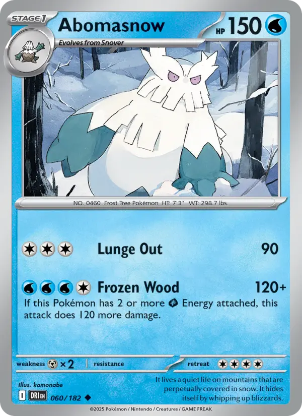 Abomasnow 060 Destined Rivals (SV10) Pokemon Card