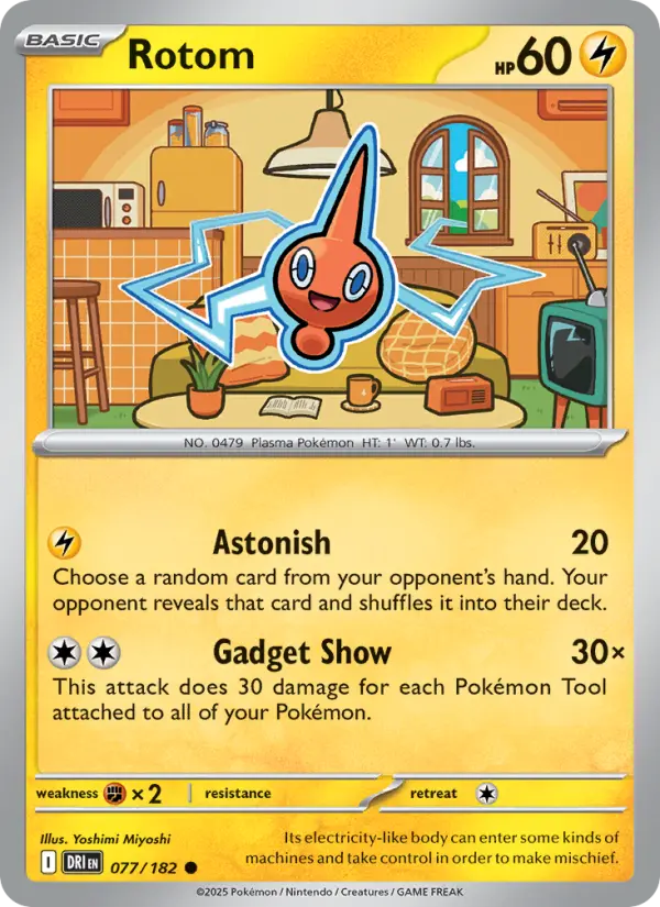 Rotom 077 Destined Rivals (SV10) Pokemon Card