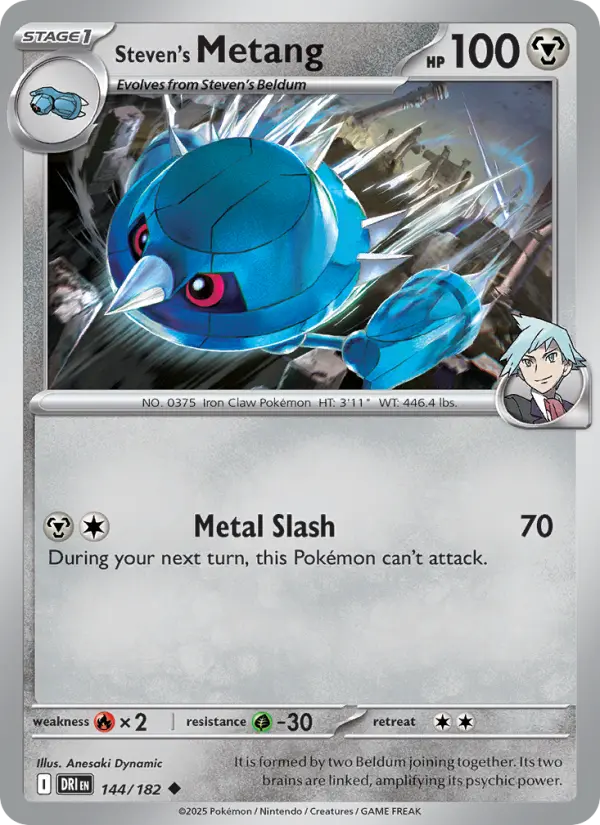 Steven's Metang 144 Destined Rivals (SV10) Pokemon Card