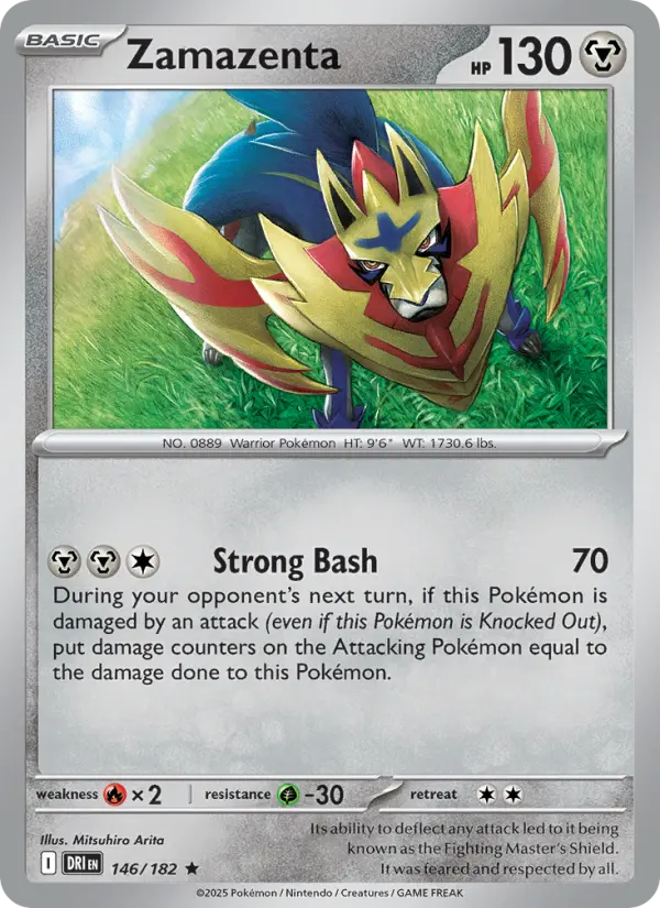 Zamazenta 146 Destined Rivals (SV10) Pokemon Card