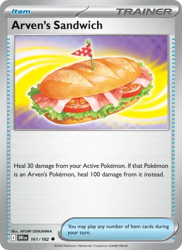Arven's Sandwich 161 Destined Rivals (SV10) Pokemon Card