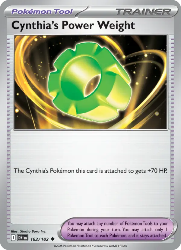 Cynthia's Power Weight 162 Destined Rivals (SV10) Pokemon Card