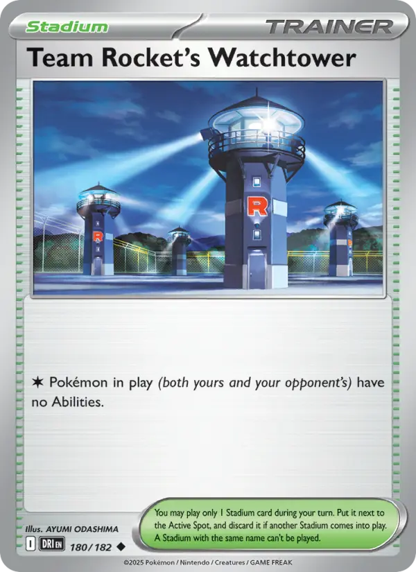 Team Rocket's Watchtower 180 Destined Rivals (SV10) Pokemon Card