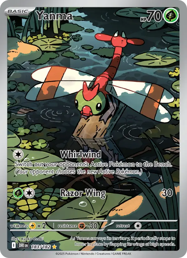 Yanma 183 Destined Rivals (SV10) Pokemon Card