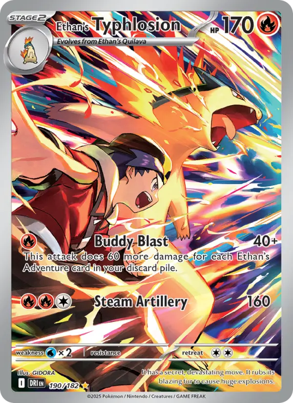 Ethan's Typhlosion 190 Destined Rivals (SV10) Pokemon Card