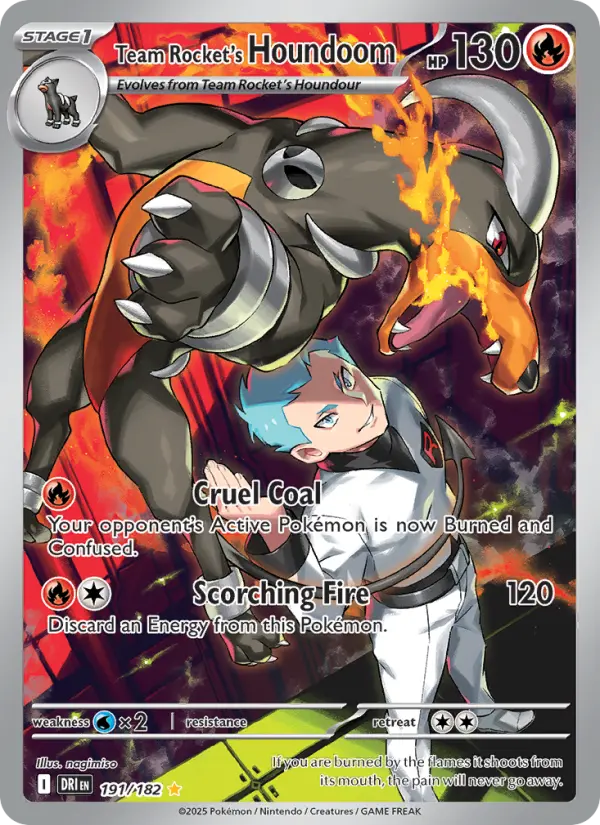 Team Rocket's Houndoom 191 Destined Rivals (SV10) Pokemon Card
