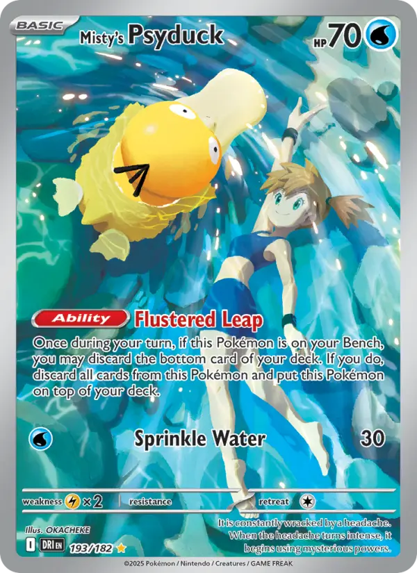 Misty's Psyduck 193 Destined Rivals (SV10) Pokemon Card
