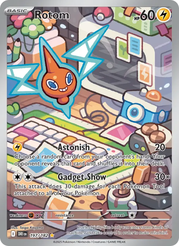 Rotom 197 Destined Rivals (SV10) Pokemon Card