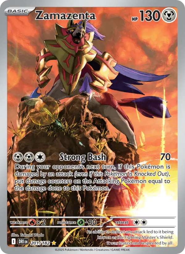 Zamazenta 201 Destined Rivals (SV10) Pokemon Card