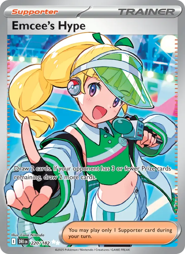 Emcee's Hype 220 Destined Rivals (SV10) Pokemon Card