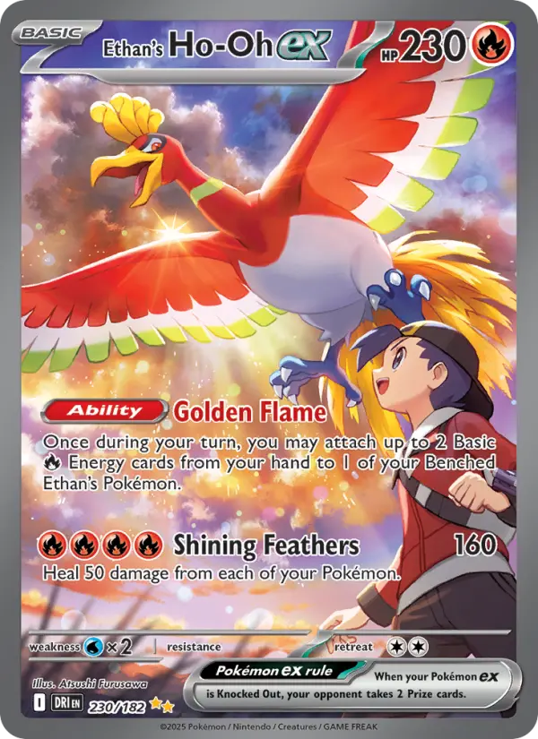 Ethan's Ho-Oh ex 230 Destined Rivals (SV10) Pokemon Card
