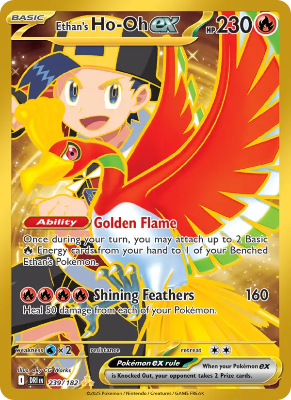 Ethan's Ho-Oh ex 239 Destined Rivals (SV10) Pokemon Card