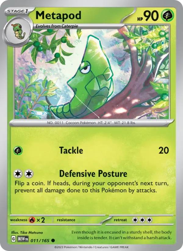 Metapod 011 Scarlet & Violet 151 Pokemon Card