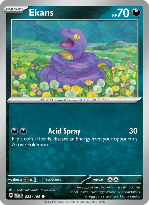 Ekans 023 Scarlet & Violet 151 Pokemon Card