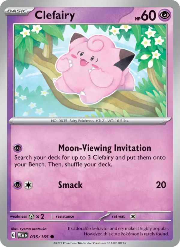 Clefairy 035 Scarlet & Violet 151 Pokemon Card