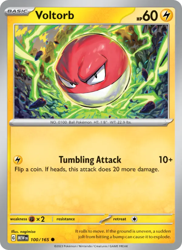 Voltorb 100 Scarlet & Violet 151 Pokemon Card