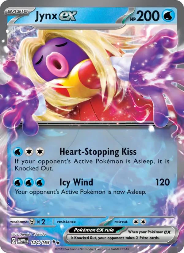 Jynx ex 124 Scarlet & Violet 151 Pokemon Card