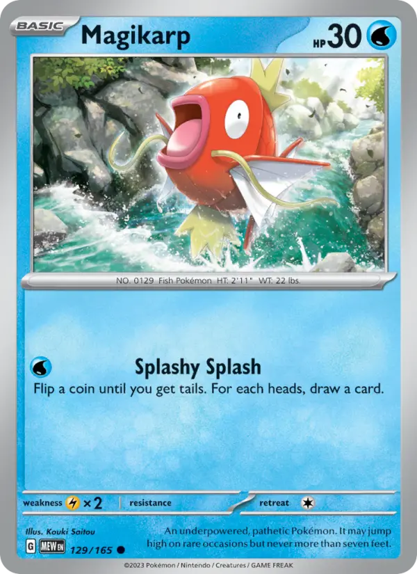 Magikarp 129 Scarlet & Violet 151 Pokemon Card