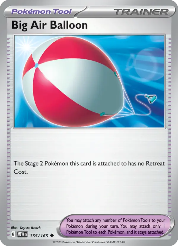 Big Air Balloon 155 Scarlet & Violet 151 Pokemon Card
