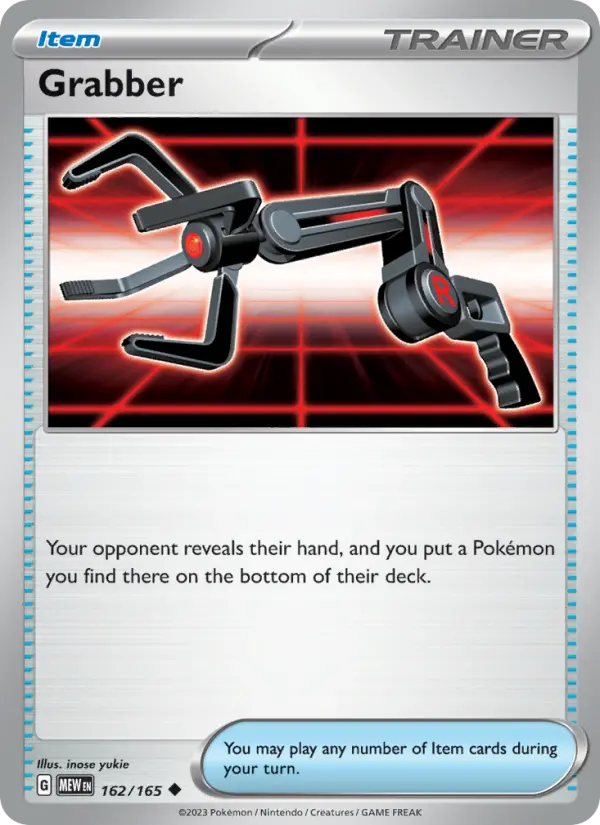 Grabber 162 Scarlet & Violet 151 Pokemon Card