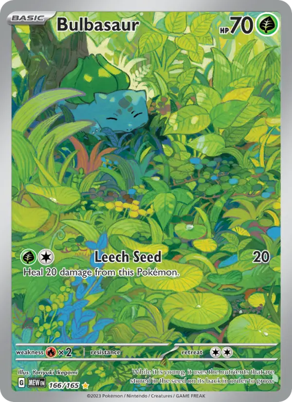 Bulbasaur 166 Scarlet & Violet 151 Pokemon Card
