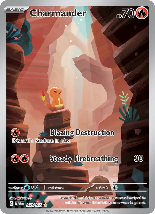 Charmander 168 Scarlet & Violet 151 Pokemon Card