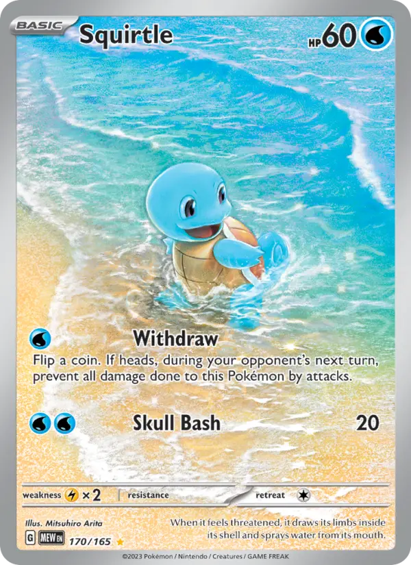 Squirtle 170 Scarlet & Violet 151 Pokemon Card