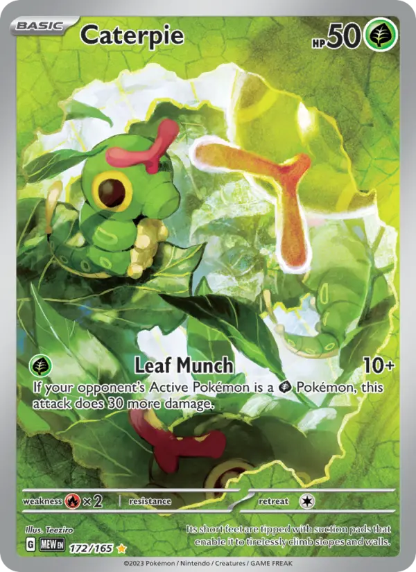 Caterpie 172 Scarlet & Violet 151 Pokemon Card