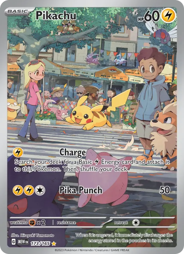 Pikachu 173 Scarlet & Violet 151 Pokemon Card