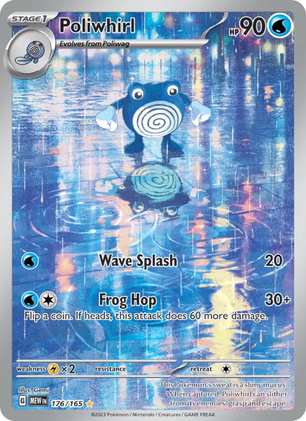 Poliwhirl 176 Scarlet & Violet 151 Pokemon Card