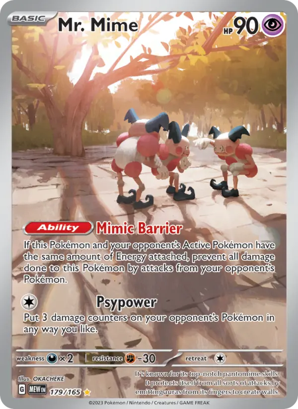 Mr. Mime 179 Scarlet & Violet 151 Pokemon Card