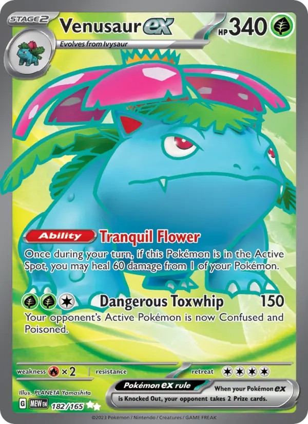 Venusaur ex 182 Scarlet & Violet 151 Pokemon Card