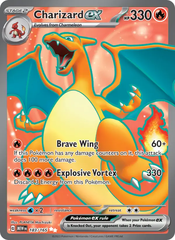 Charizard ex 183 Scarlet & Violet 151 Pokemon Card