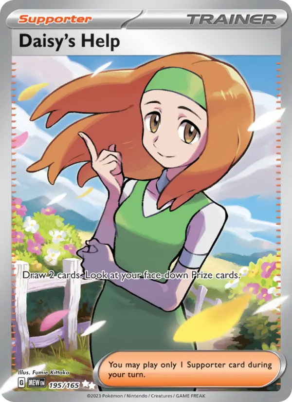 Daisy's Help 195 Scarlet & Violet 151 Pokemon Card