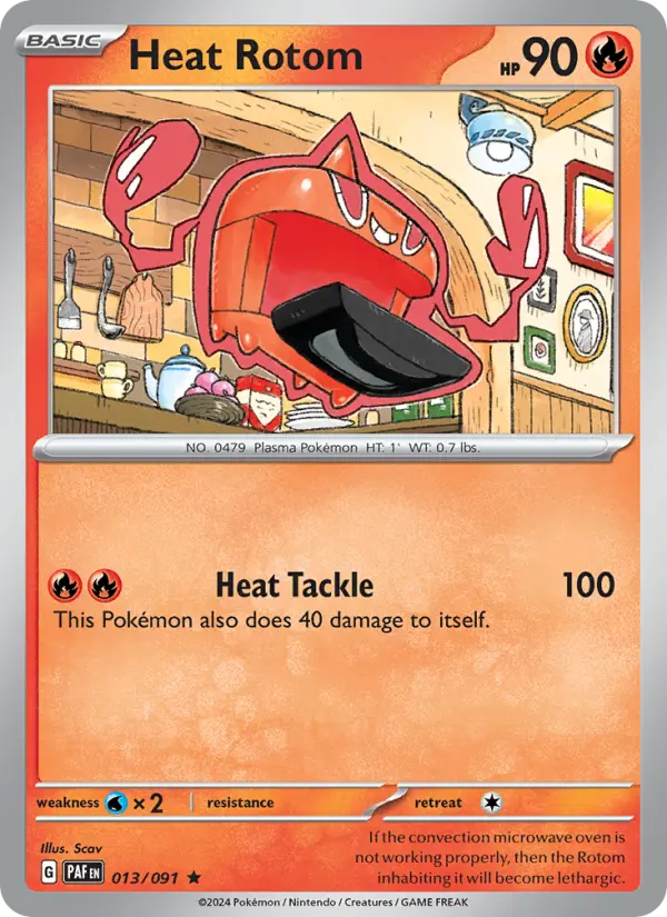 Heat Rotom 013 Paldean Fates (SV4.5) Pokemon Card