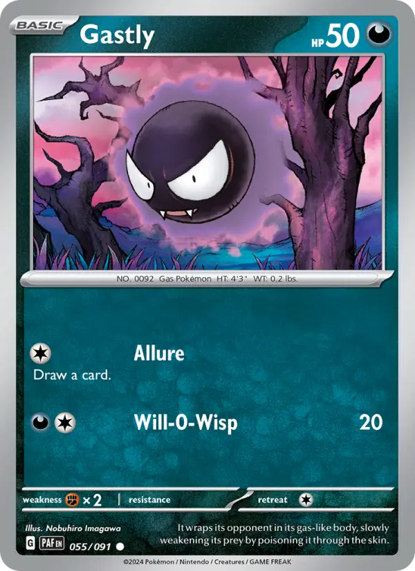 Gastly 055 Paldean Fates (SV4.5) Pokemon Card
