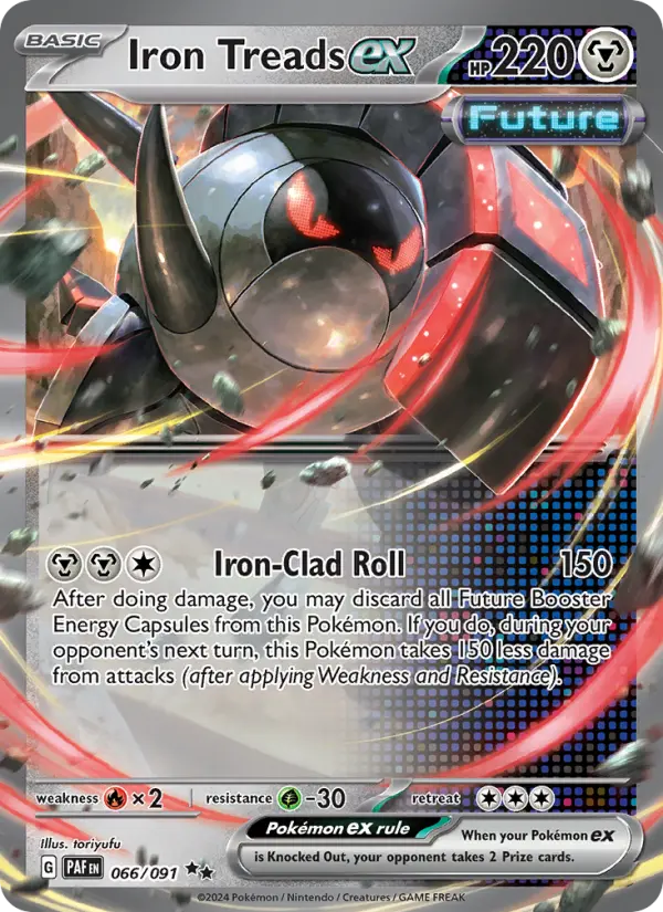 Iron Treads ex 066 Paldean Fates (SV4.5) Pokemon Card