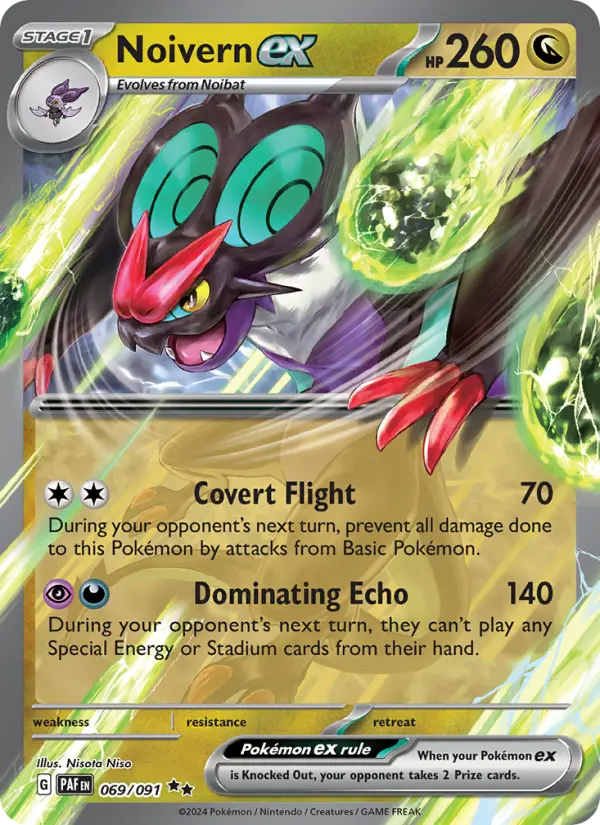 Noivern ex 069 Paldean Fates (SV4.5) Pokemon Card