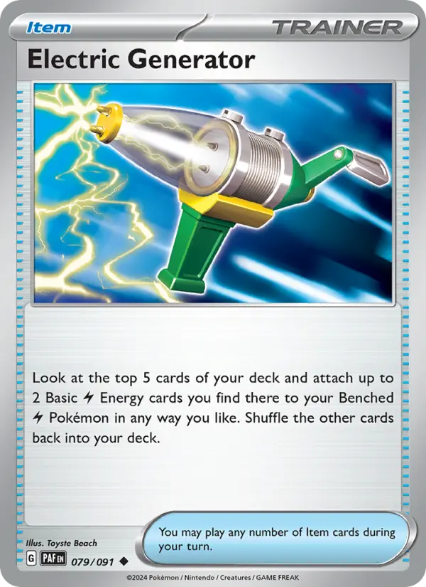 Electric Generator 079 Paldean Fates (SV4.5) Pokemon Card