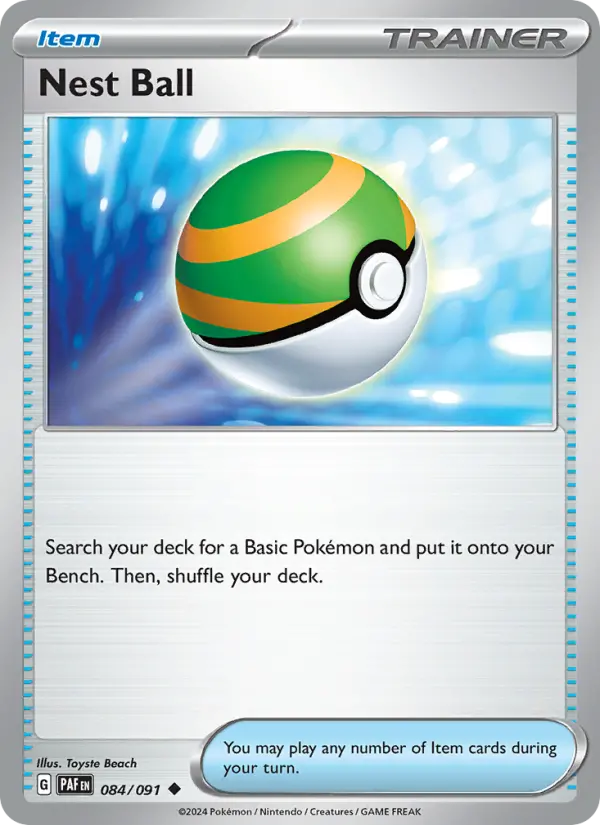 Nest Ball 084 Paldean Fates (SV4.5) Pokemon Card