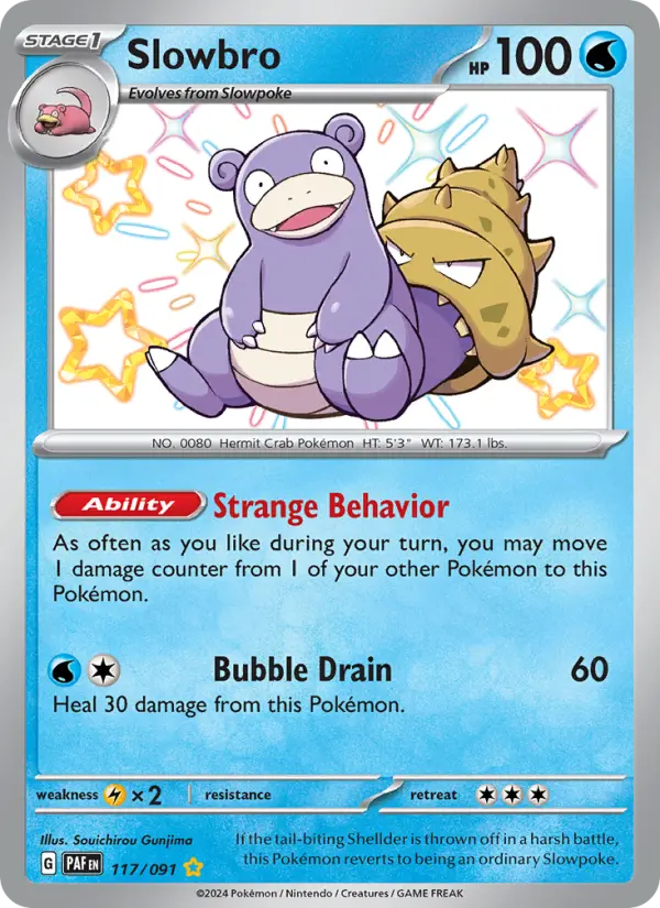 Slowbro 117 Paldean Fates (SV4.5) Pokemon Card