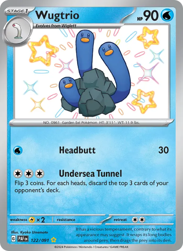 Wugtrio 122 Paldean Fates (SV4.5) Pokemon Card